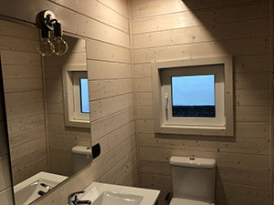 casetas de madera habitables con baño